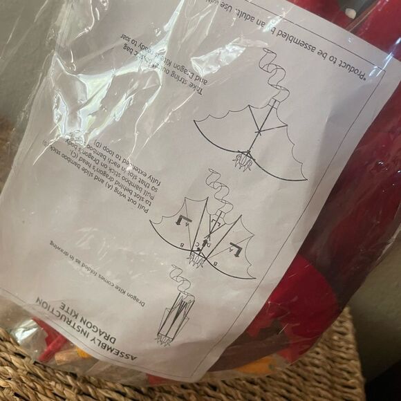 World Market Kids Paper Dragon Kite 2012 New - Picture 11 of 14